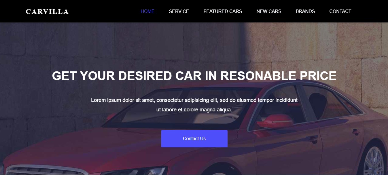 Website design sample