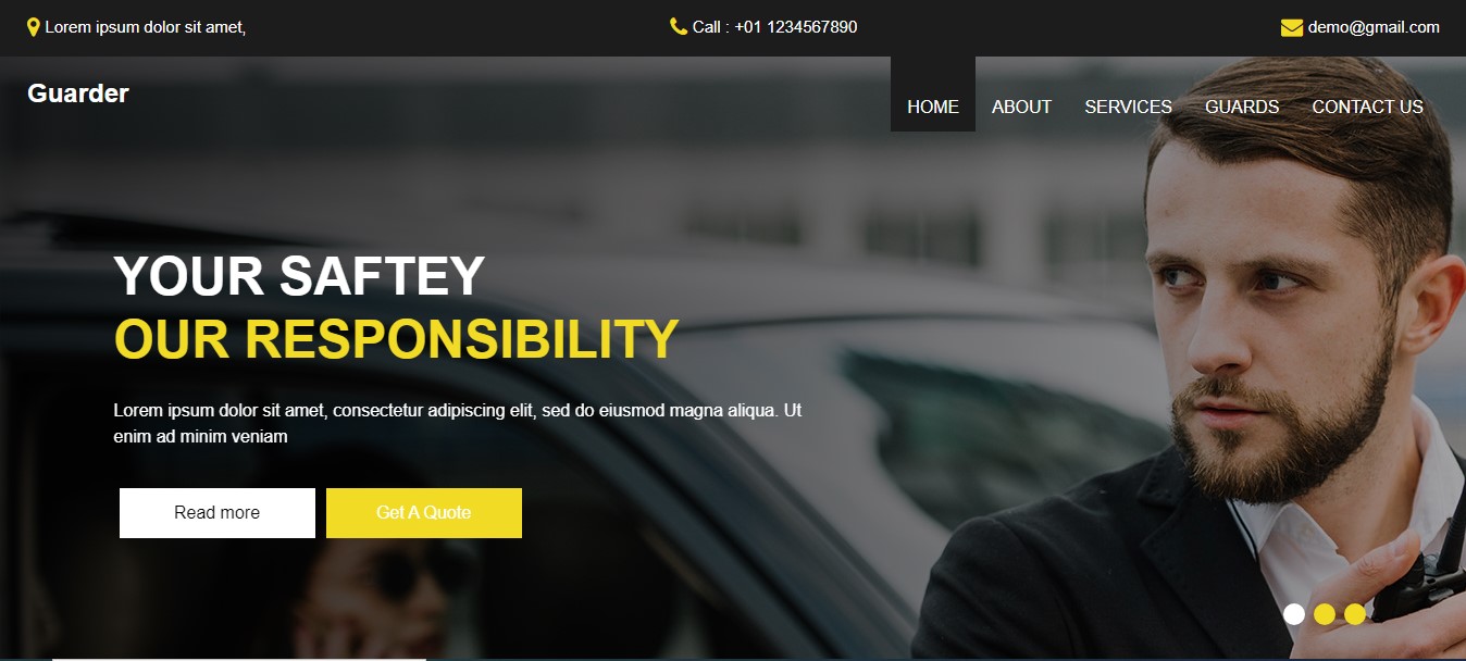 Website design sample