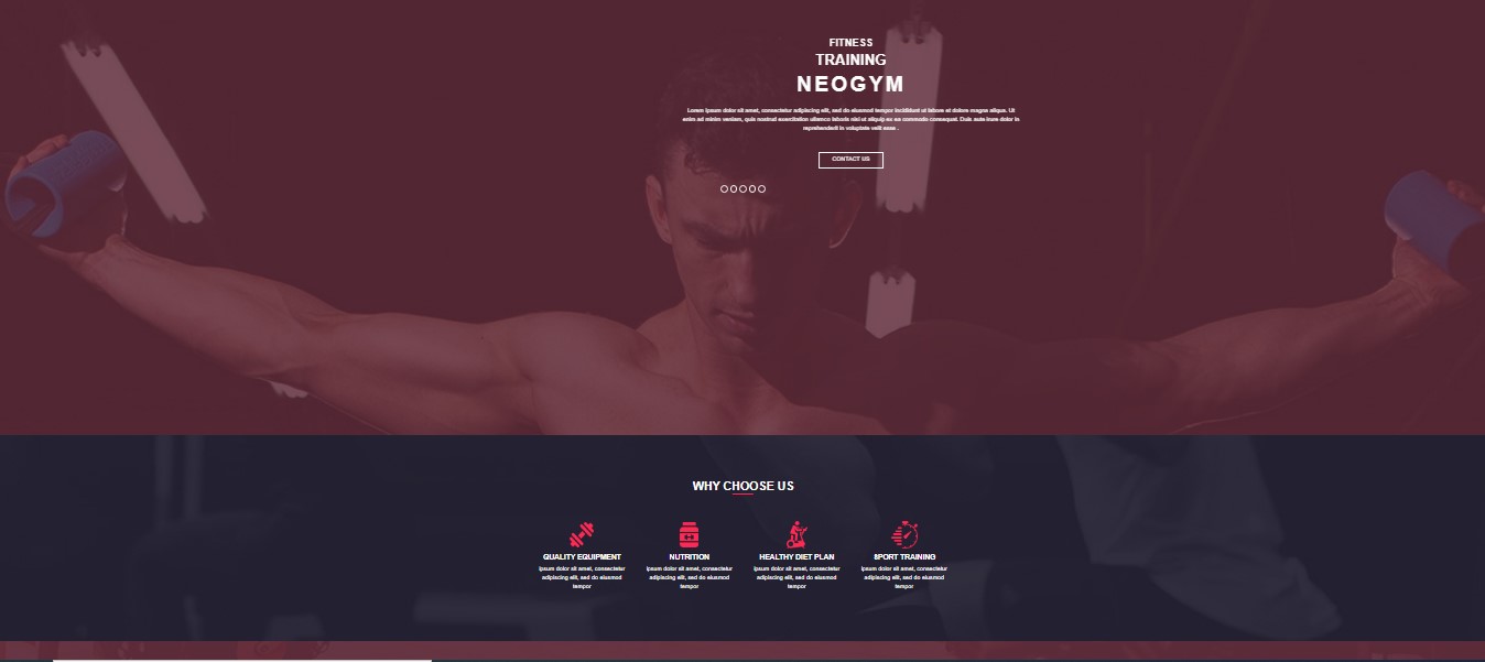 Website design sample