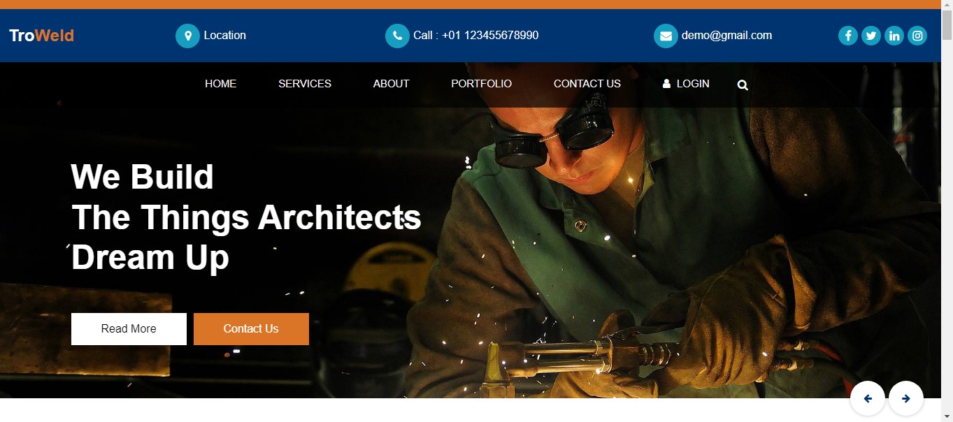 Website design sample